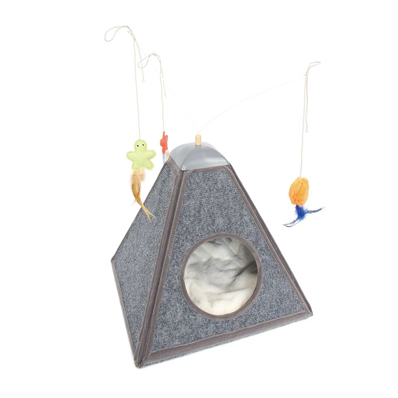 Pyramid Multifunction Cat Scratcher